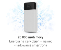 Silver Monkey Powerbank Smart 20 000 mAh 22.5W Biały - 1481433 - zdjęcie 3